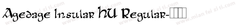 Agedage Insular HU Regular字体转换